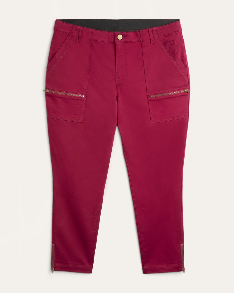 Front of plus size Posey Straight Leg Zipper Pant by Meri Skye | Dia&Co | dia_product_style_image_id:179376